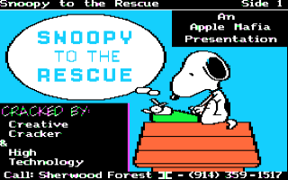 Snoopy To The Rescue Title Screen